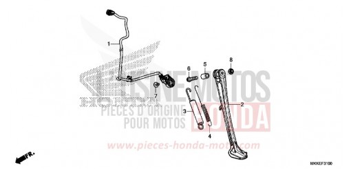 SIDE STAND CRF1000A2K de 2019